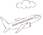 Decorative plane shape